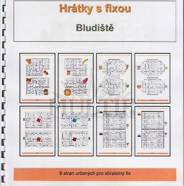 Stíratelný sešit - Hrátky s fixou - bludiště