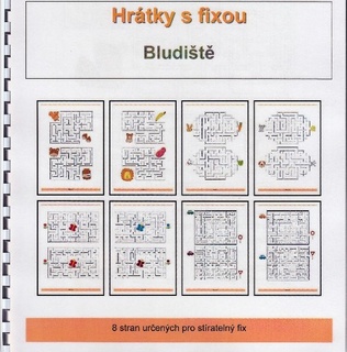 Stíratelný sešit - Hrátky s fixou - bludiště